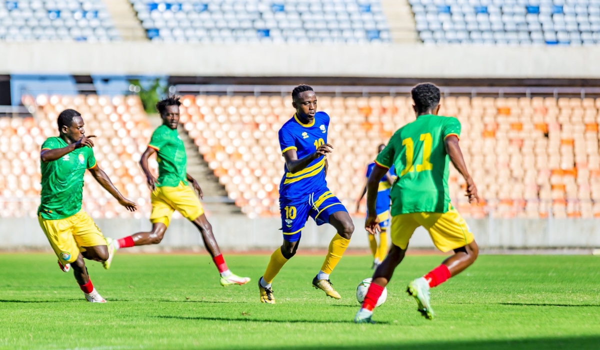 Ethiopian players during the first leg match against Amavubi. The Ethiopian national team arrived in Kigali on Thursday ahead of the second leg match against Amavubi. Photo: Courtesy.