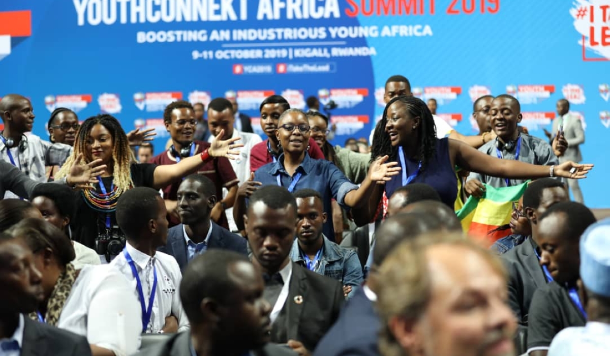 Delegates from all over Africa during Youth Connect Africa 2019 in Kigali. Over 10,000 innovators, leaders are expected in Kigali for YouthConnekt summit next moth. / File