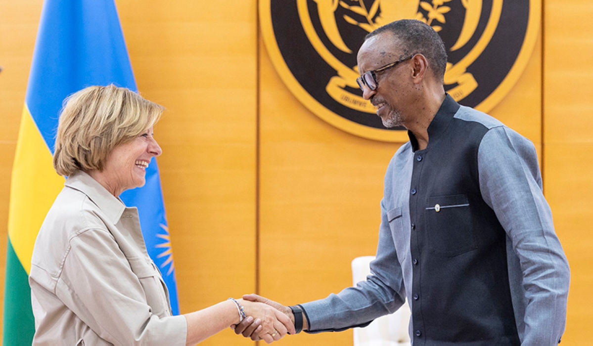 President Kagame receives Malu Dreyer, Minister-President of Rhineland-Palatinate  at Village Urugwiro on Thursday, October 27. Photo by Village Urugwiro