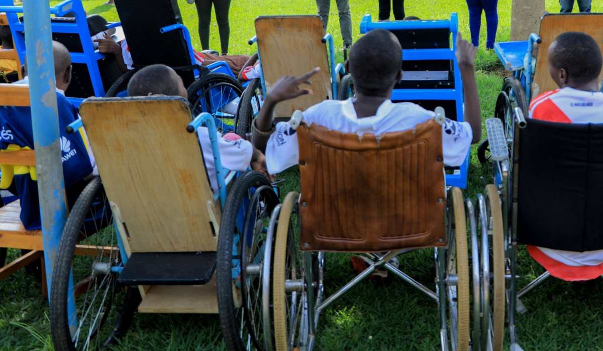 Some children with disabilities who live at a centre in Gahanga, Kicukiro District. Photo: Craish Bahizi.