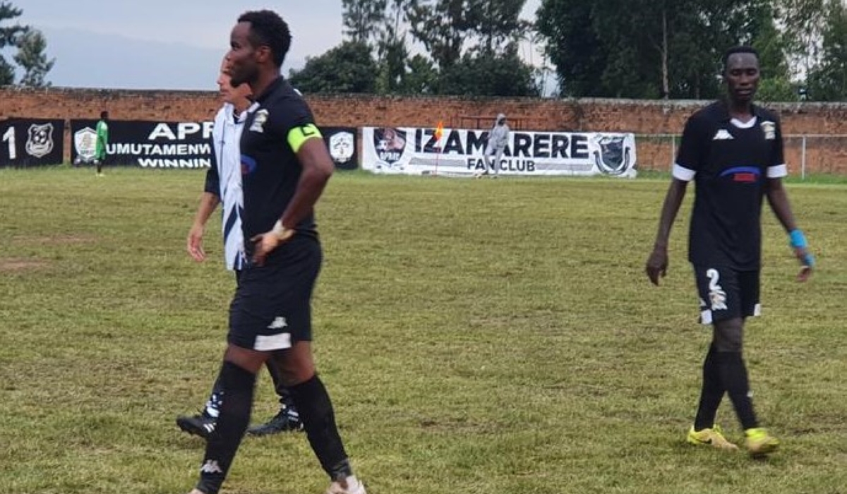 APR FC players look so disappointed after a goalless draw against Espoir FC in Rusizi District on November 3.