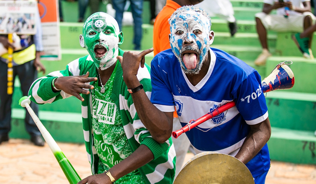 Rayon Sports and Kiyovu Sports fans during a past league game at Kigali Stadium. Olivier Mugwiza