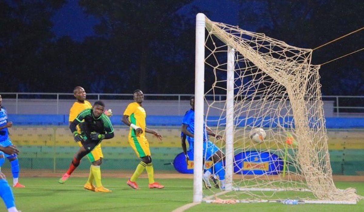 Etoile de l&#039;Est goalkeeper in action during a 0-6 match against Police FC on February 13. Courtesy