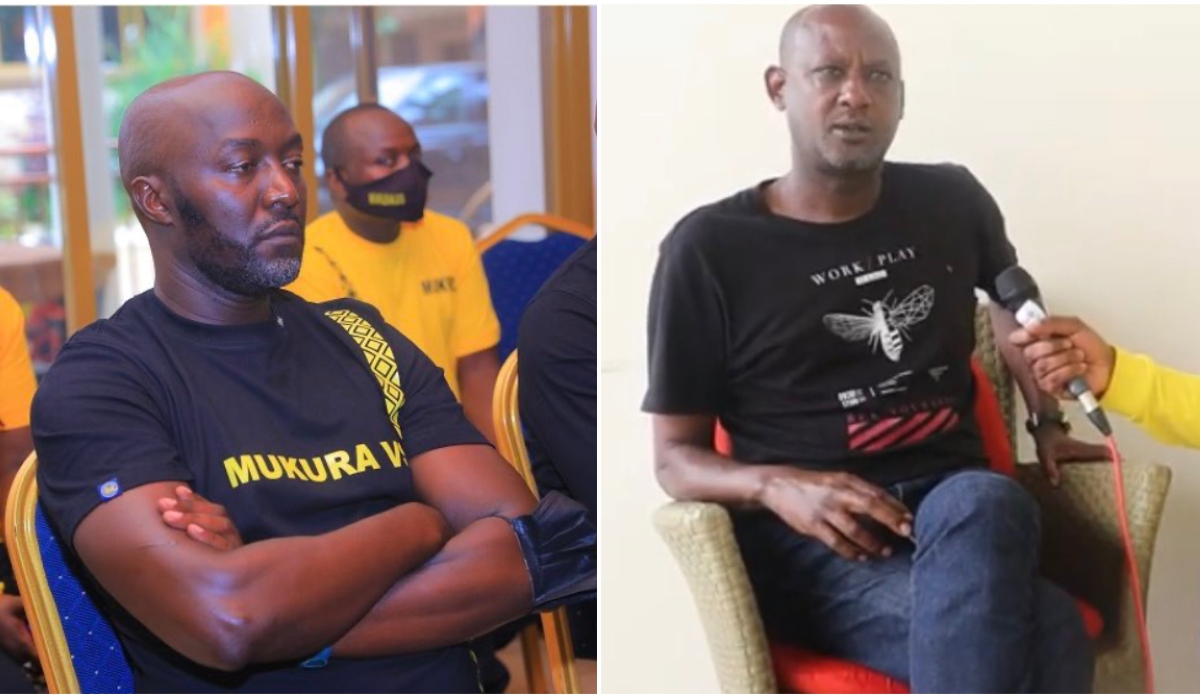 Mukura Victory Sports president Jean-Damascene Ndamage (L) stepped down from his positions after just one year in office. On the right is Mukura&#039;s vice president Eugene Sakindi.