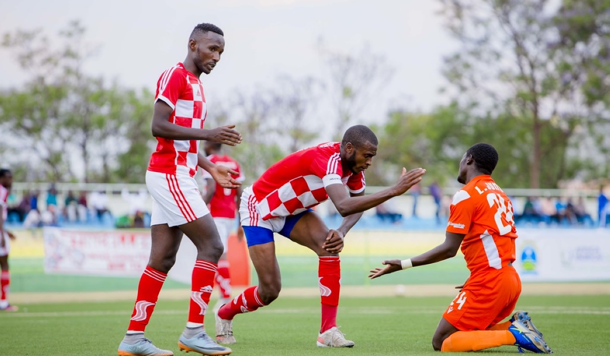 Etincelles FC players during a league amatch against rivals Marine FC. Etincelles FC have introduced a platform to allow supporters to only register  but to also pay their membership contributions. File