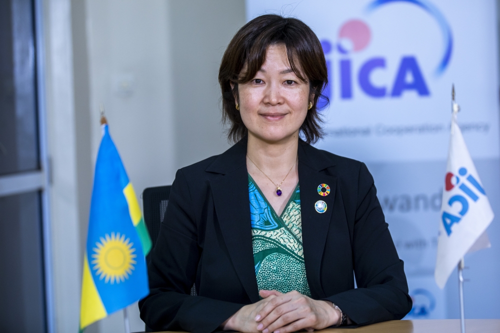 JICA new Chief Representative, Shiotsuka Minako during an interview. Courtesy