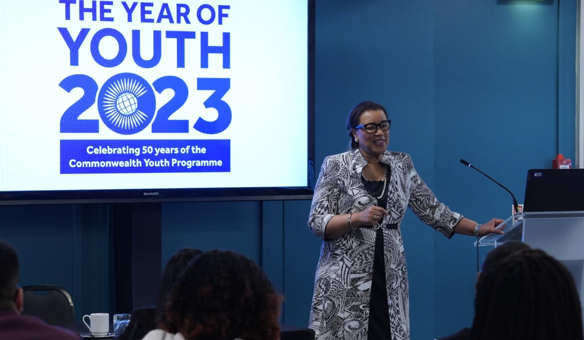 The Commonwealth Secretary-General, Patricia Scotland KC,speaks during the launch of the website on March 21. Courtesy