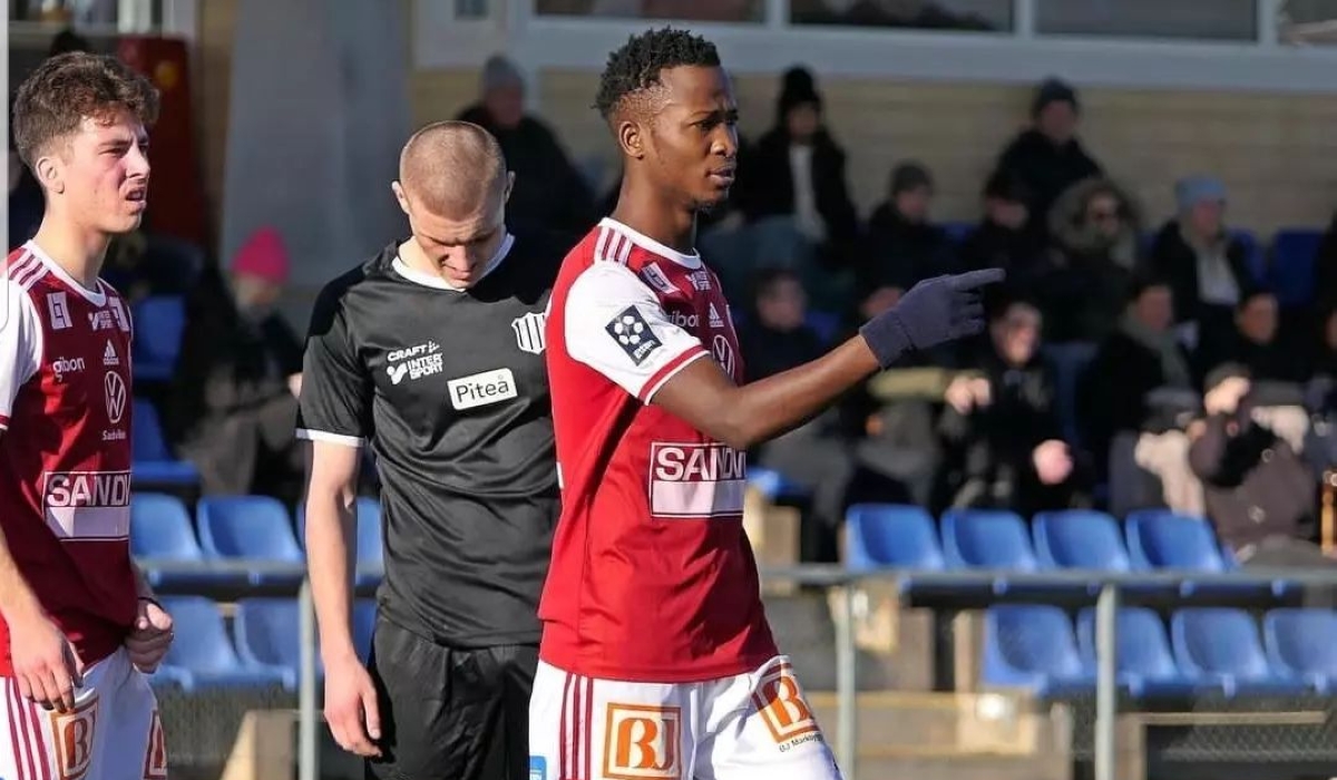 Sandviken IF new signing Lague Byiringiro could be out for a month after sustaining an injury.Courtesy