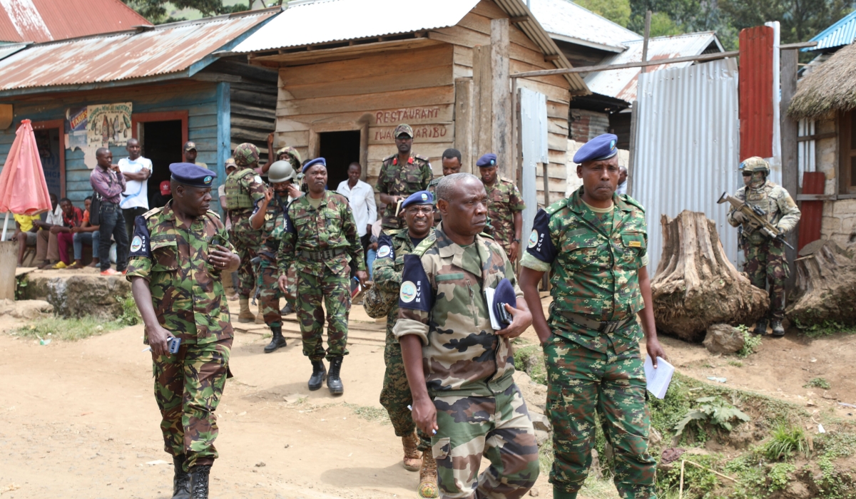 A joint bureau comprising the ad hoc verification mechanism, the East African Regional Force, the expanded joint verification mechanism and the EAC monitoring and verification mechanism on Thursday, April 13, verified the withdrawal of M23 rebels and the deployment of Kenya and South Sudan Contingents in Tongo within Rutshuru territory, in eastern DR Congo.