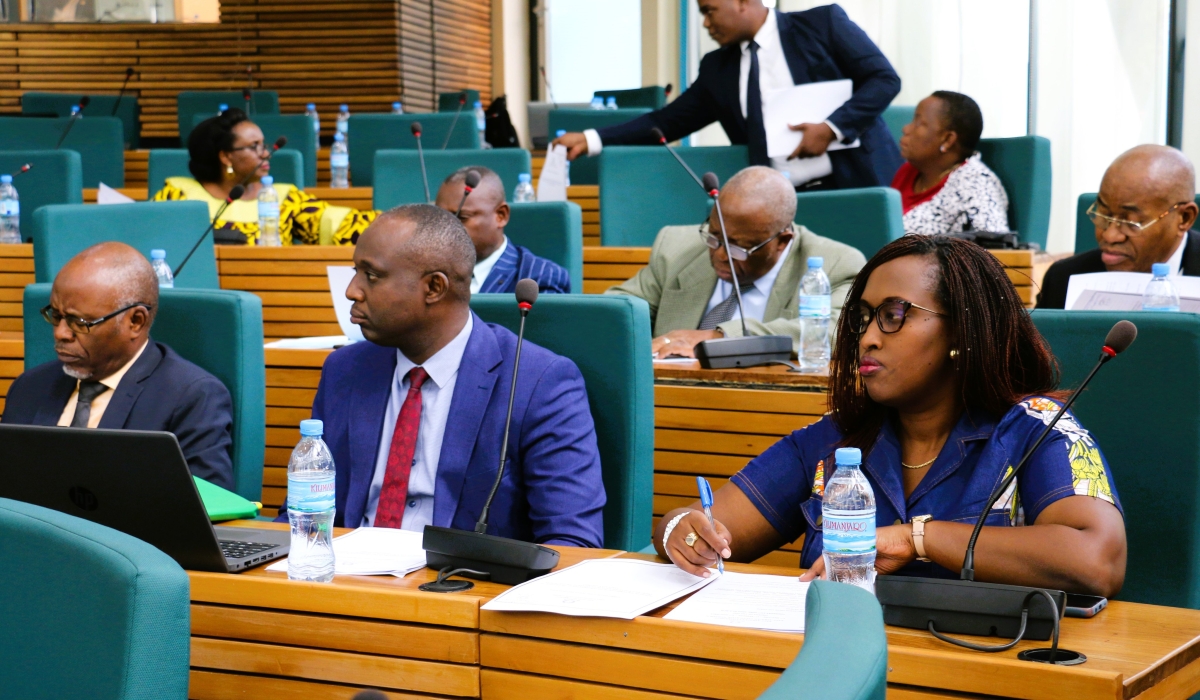 EALA MPs follow MP Mashaka Khalfan Ngole, the committee&#039;s Chairperson as he presents the report during an EALA plenary session last week in Arusha. Courtesy
