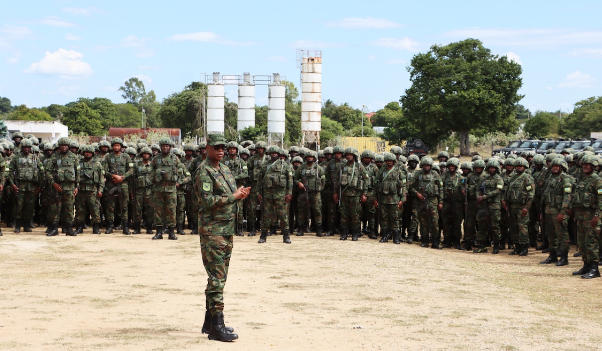 General James Kabarebe, the Senior Defence and Security Advisor to President Paul Kagame visits Rwandan Security Forces in Cabo Delgado Province, Mozambique , on Friday, June 23.Courtesy