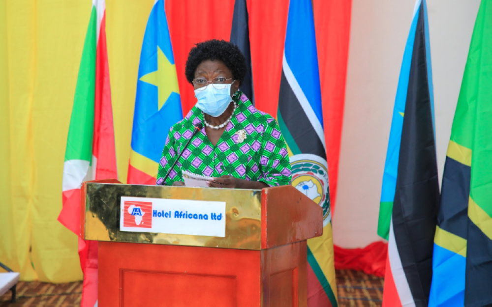 Uganda’s 1st Deputy Prime Minister and Minister for EAC Affairs, Rt. Hon. Rebecca Kadaga, officially opened the second EAC World Kiswahili Language Day celebrations in Kampala, Uganda, on July 6, 2023.