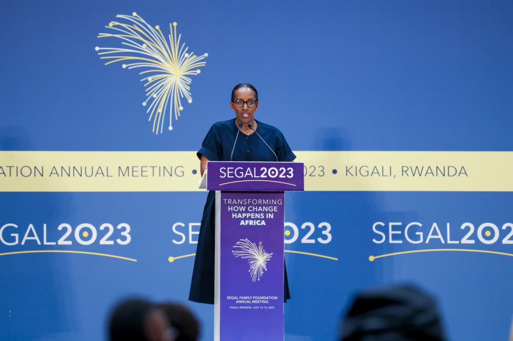 First Lady Jeannette Kagame has called for collective strength and resolve to tackle global challenges including mental health issues, gender inequalities, conflicts, and resource misallocation.