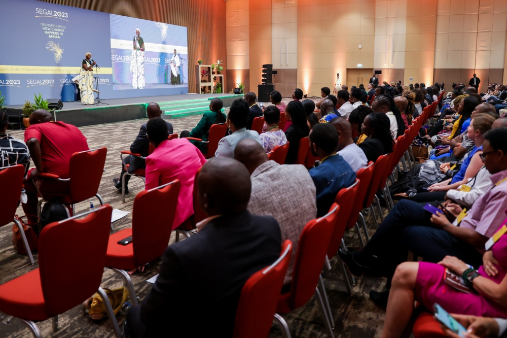 Delegates at the annual meeting of the Segal Family Foundation in Kigali on Thursday, July 13. The meeting brought together various people including progressive funders focusing on positive change in Sub-Saharan Africa, donors, and service providers.