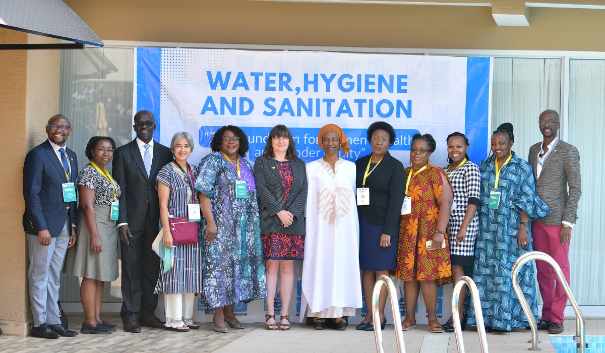 Senior delegates pose for a photo at the event that brought together leaders and influencers in the fields of WASH, health, and women’s rights. Photos: Courtesy.