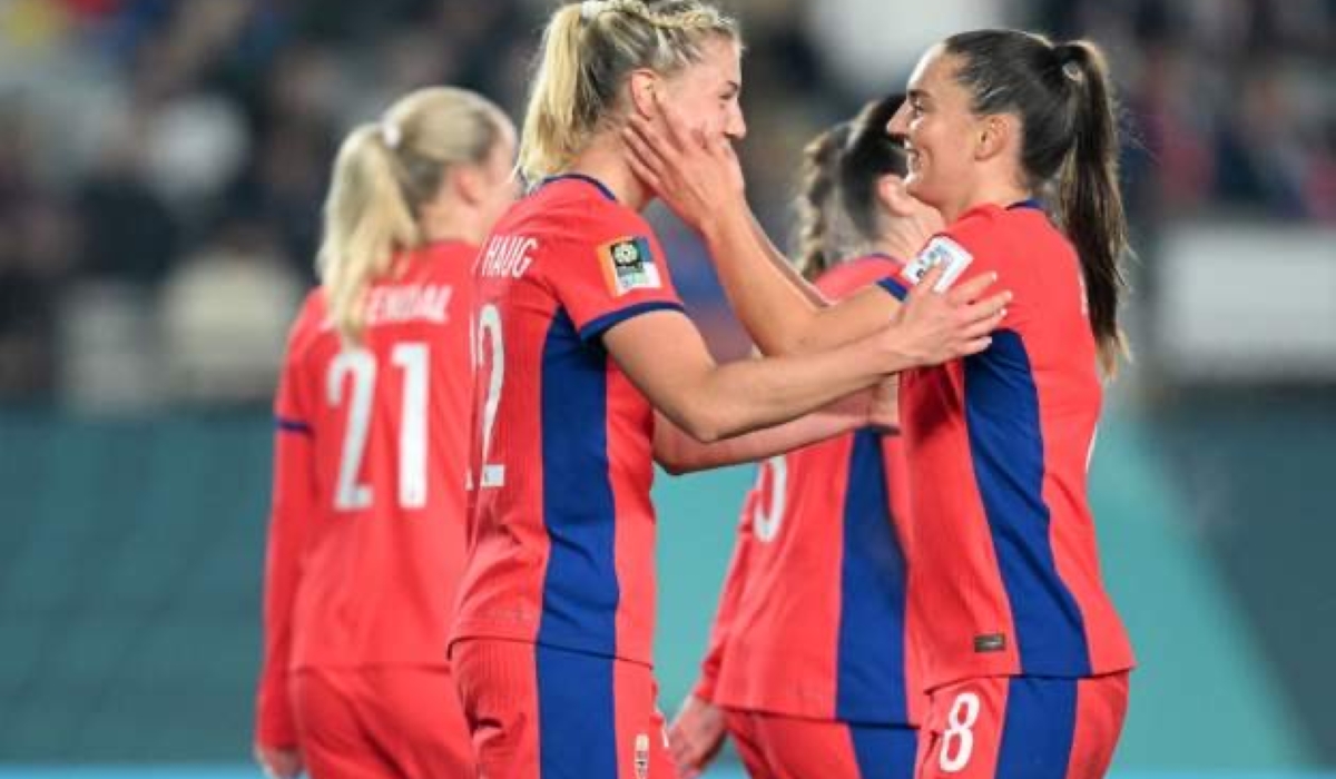 Norway players celebrate after progressing through the round of 16 of the Women’s World Cup- Getty Image 