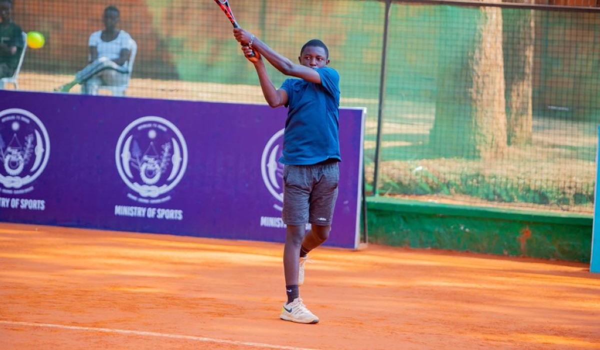 Rwandan tennis player Claude Ishimwe bowed out of the ITF World Tour Juniors Grade 4 tournament. Courtesy