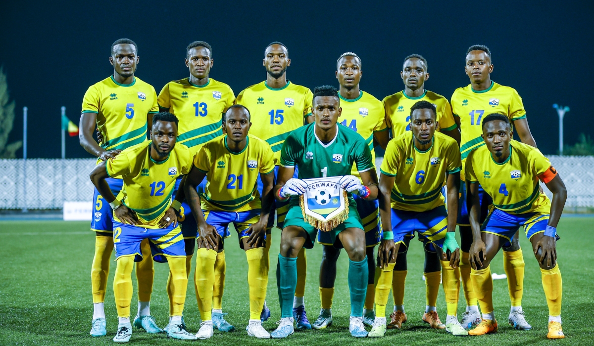 Rwanda are 40th in Africa and 139th in the world respectively in the latest Coca Cola FIFA ranking. COURTESY