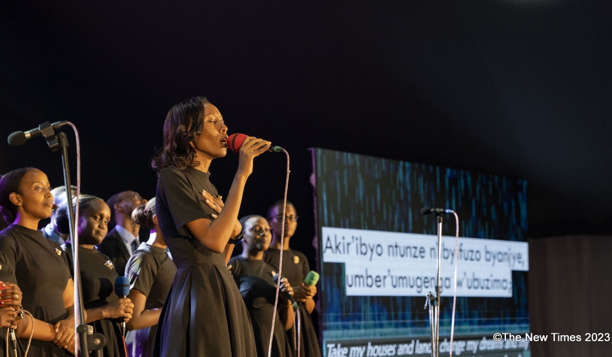 Send Us God choir during their performance at  the &#039;Melodies of Our Faith&#039; concert second edition at the Kigali Conference and Exhibition Village on Saturday, October 14. All photos by Emmanuel Dushimimana