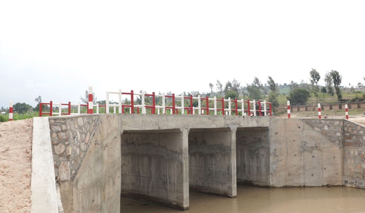 A new bridge worth 269.2 million rwf that has so far facilitated easy movements people in Ruhango District. Courtesy