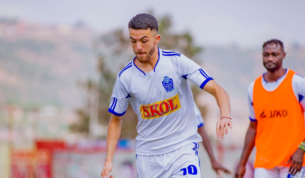 Rayon Sports have decided to keep forward Youssef Rharb after fruitful talks on Wednesday. COURTESY