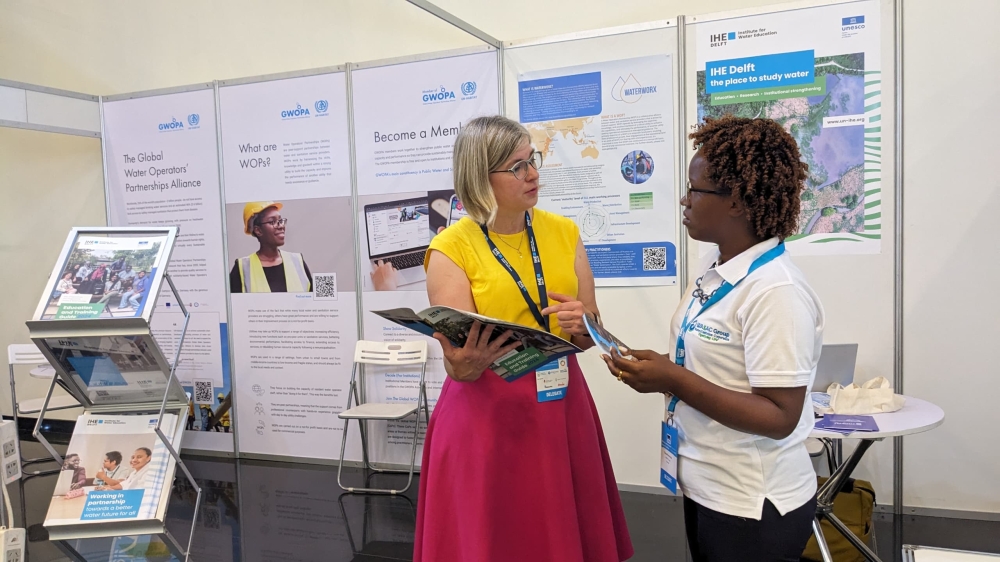 Taking place besides the Water and Development Congress is an exhibition which is expected to attract more than 100 participants, showcasing their products and solutions to water and sanitation issues. PHOTO BY MOISE M. BAHATI