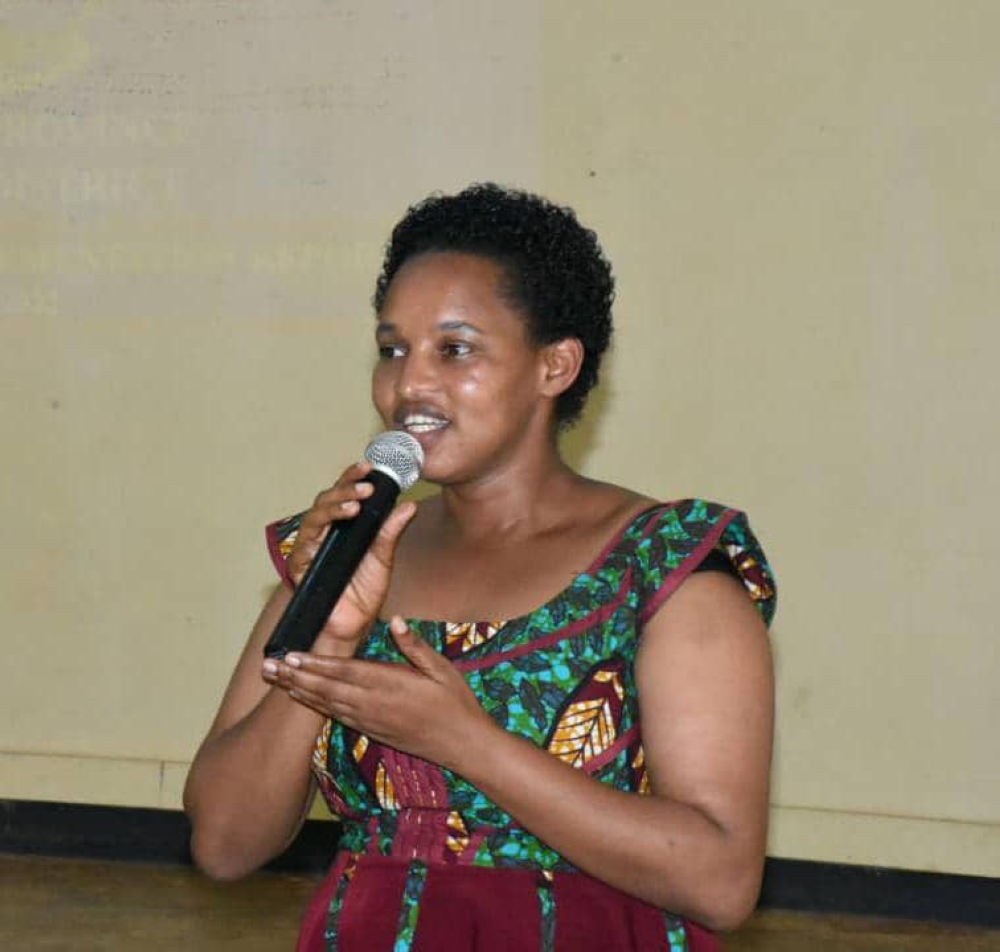 Marceline Mukamana, Gatsibo&#039;s Vice Mayor in charge of Social Affairs said the decrease in figures is attributed mainly to involving youngsters in discussions. Photo by Emmanuel Nkangura