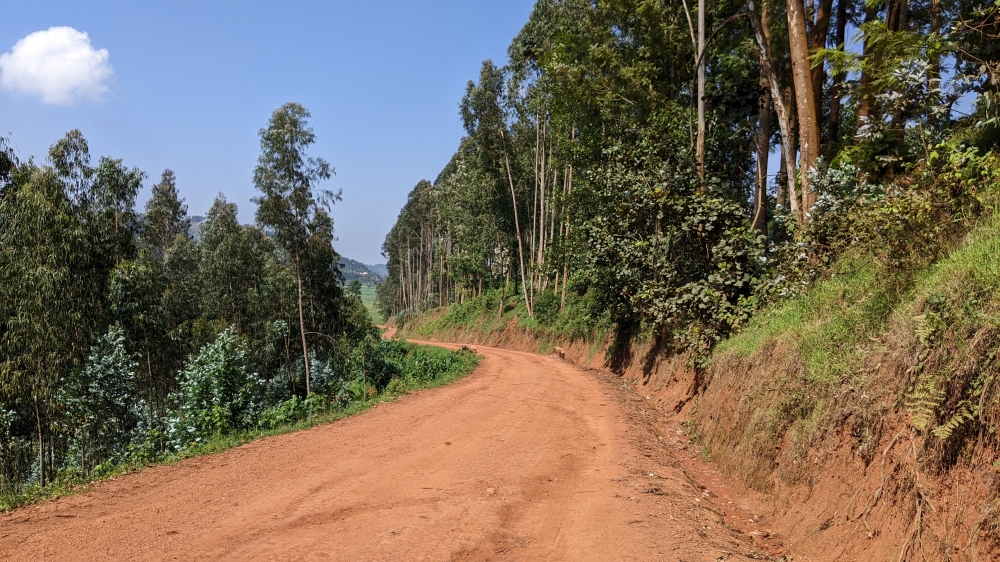 A section of the current road heading to the University of Global Health Equity ((UGHE)