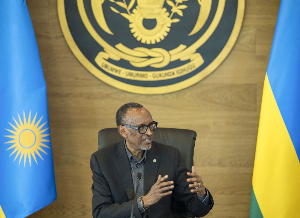 President Paul Kagame has condemned “primitive politics” driving the collaboration between Congolese and Burundian leaders and their alignment with the FDLR. Photo by Village Urugwiro