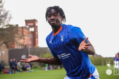 Collins Kagame who is making waves with the U18 side of English National League side Oldham Athletic. Courtesy