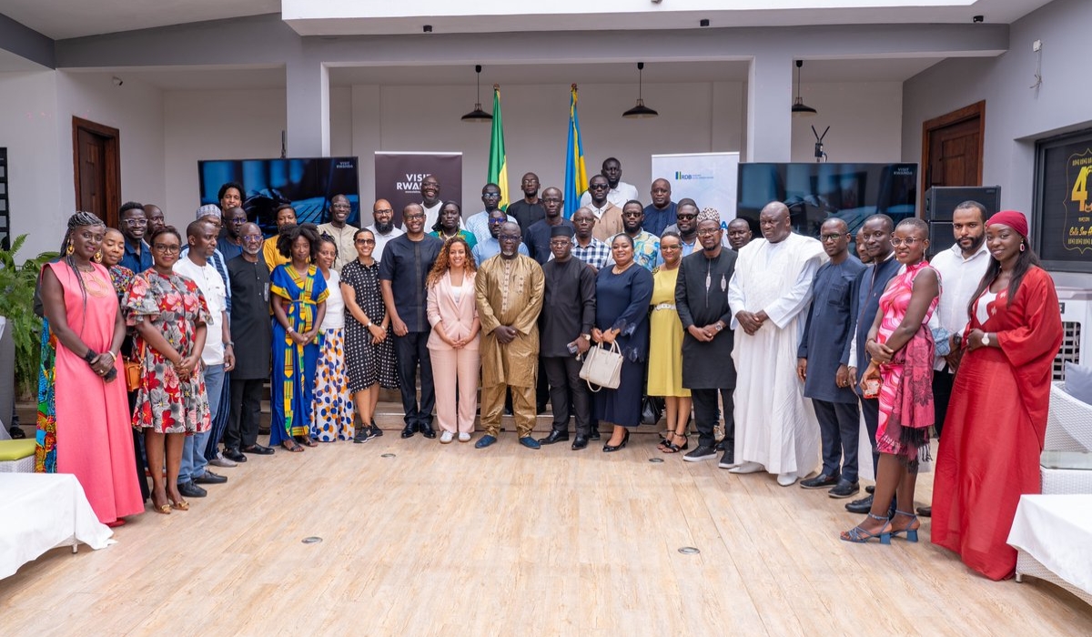 Participants pose for a group photo as RDB, in collaboration with the Rwandan embassy in Senegal, hosted “a momentous culinary affair” in Dakar on May 11.