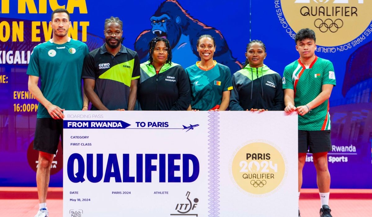 The six athletes won tickets to Paris 2024 Games during the African qualifier that concluded in Kigali on Saturday, May 18. courtesy 