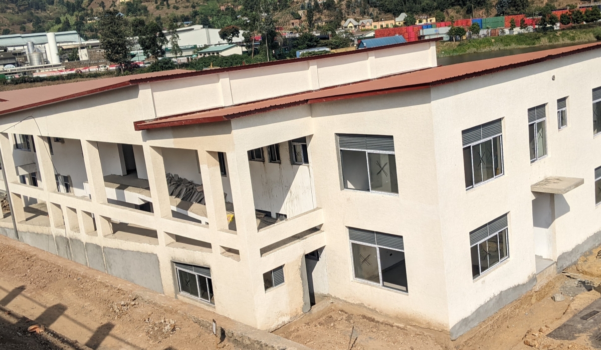A two-level building which will include main offices, security check and restaurant, is one of different facilities on the shores of Lake Kivu in Nyamyumba Sector in Rubavu. Germain Nsanzimana