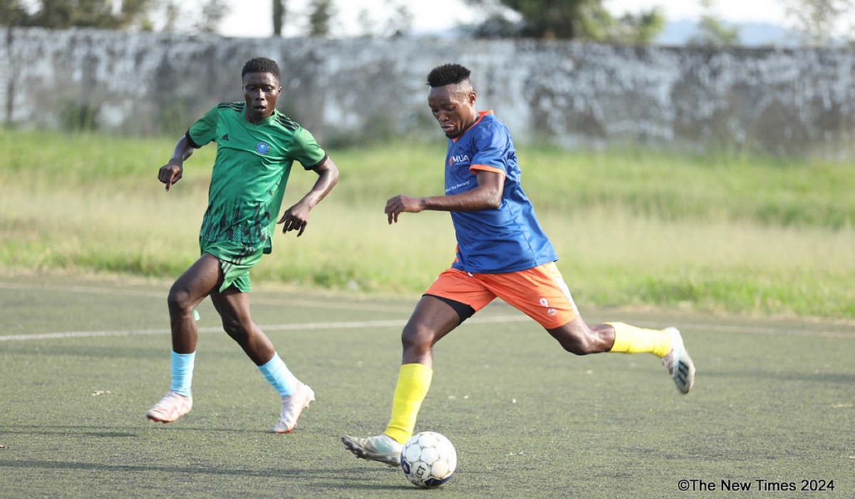 Ugandan striker Rashid Mutebi has declared that his primary goal is to help his team Vision FC secure their first-ever promotion to the topflight league. Photo by Craish Bahizi