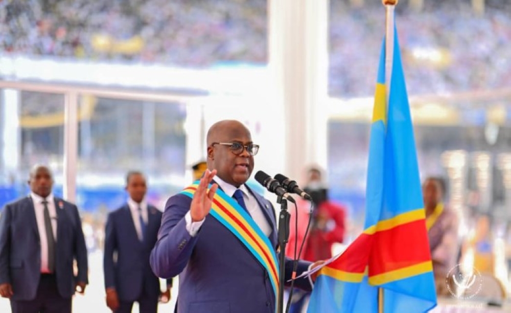President Felix Tshisekedi  sworn in for a second term. The country has finally formed a government after six months. Courtesy