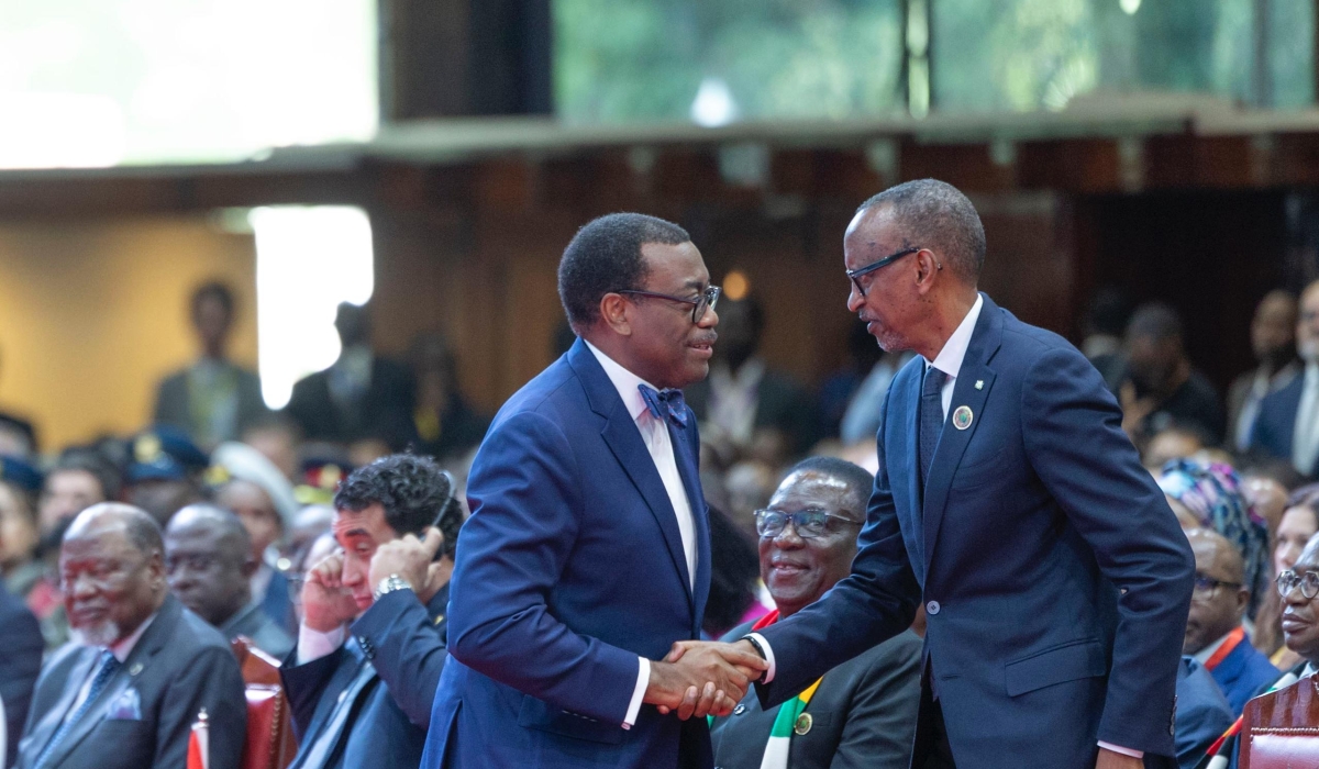 President Paul Kagame and AFDB President Akinwumi Adesina made a case for action to reform the global financial architecture, during a Presidential Dialogue on “Africa’s Transformation, the African Development Bank Group, and the Reform of the Global Financial Architecture,” at the AfDB Annual Meeting, in Nairobi, Kenya, on Wednesday, May 29.