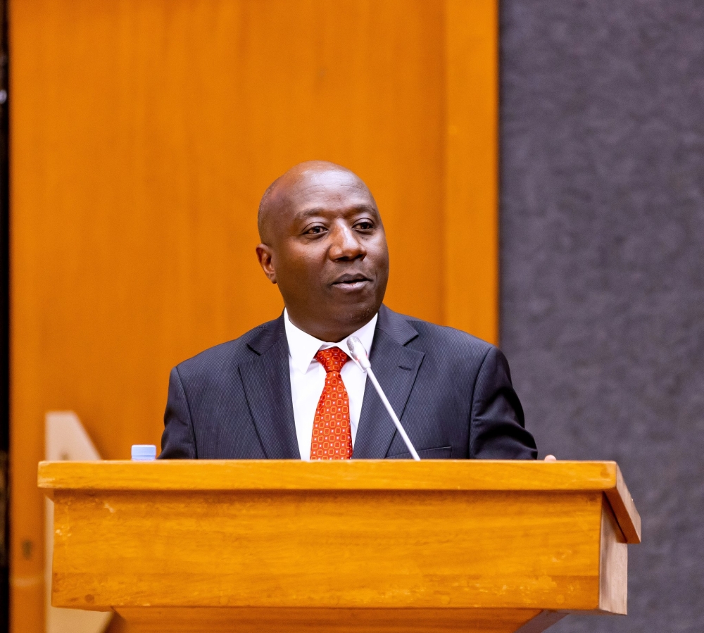 Prime Minister Edouard Ngirente briefs members of parliament on the success of the National Strategy for Transformation (NST1) on Wednesday, June 5. Courtesy