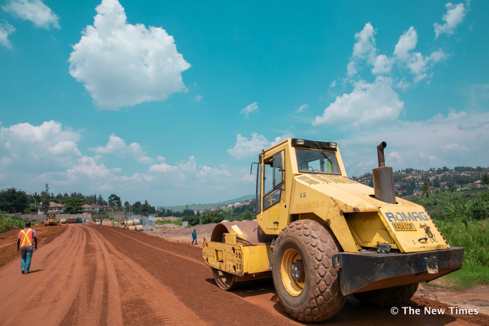 Road construction through the Kigali Infrastructure Project (KIP) in Remera. After being put on hold for months due to funding constraints, the Kigali Infrastructure Project (KIP) will resume this month. Craish Bahizi