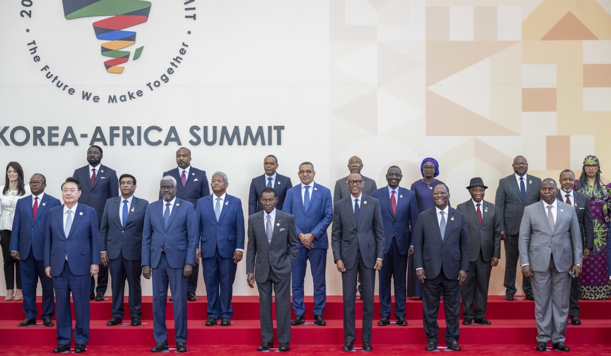 African Heads of State during  the Korea-Africa Summit  in Seoul, South Korea, on June 3,  2024.