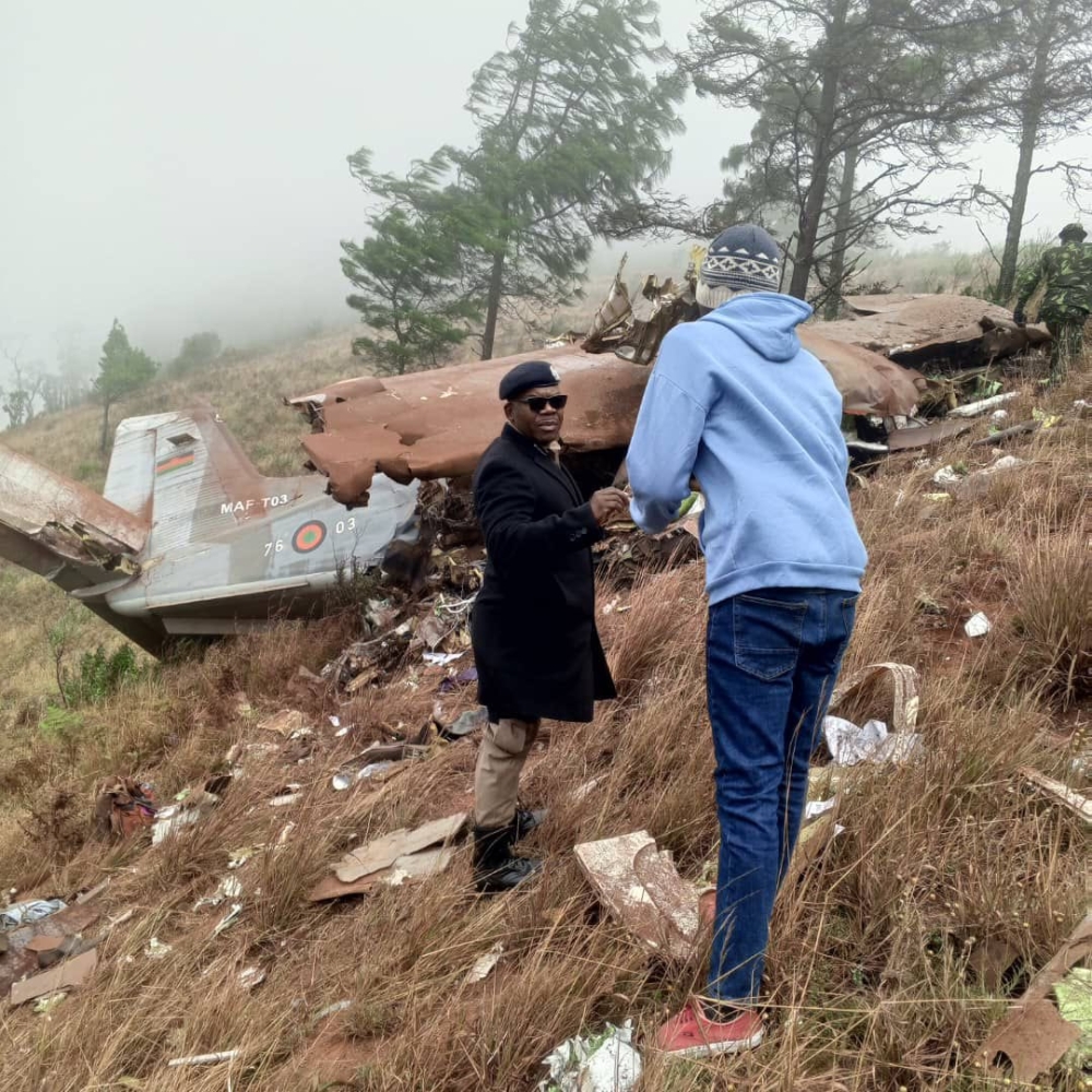 The wreckage of a plane that was carrying Malawian Vice President Saulos Chilima has been found, reports citing a military source said on Tuesday, June 11. Courtesy