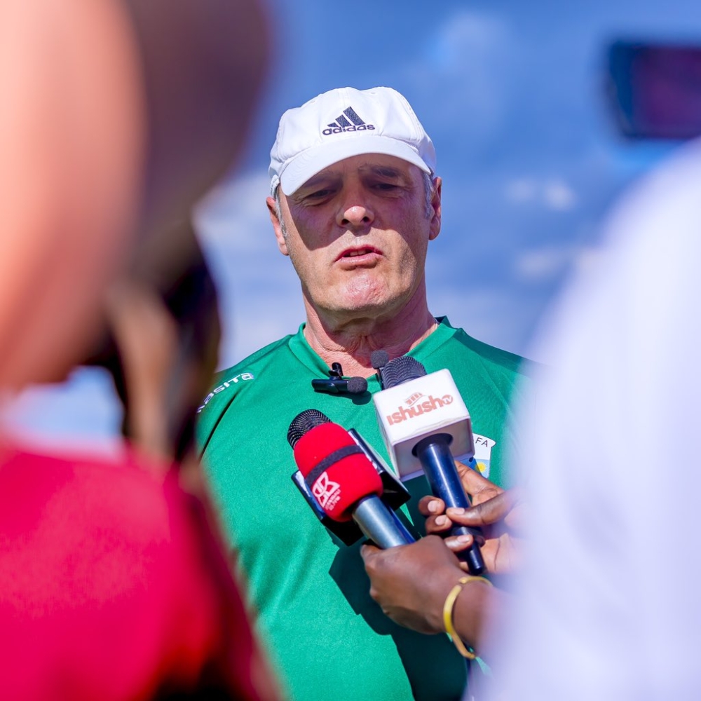 National football team head coach Torsten Spittler speaks to journalists. Spittler has said he doesn&#039;t know yet whether his contract will be renewed. Courtesy
