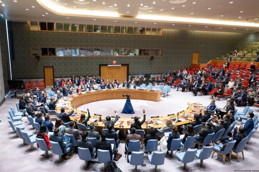 Members of the United Nations Security Council  during a meeting aimed at reaching a comprehensive ceasefire deal to end the war in Gaza on June 10. Courtesy