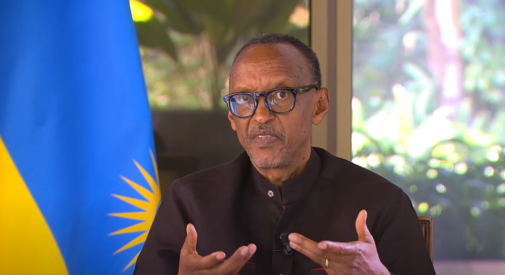 President Paul Kagame during an interview on the national broadcaster RBA aired on Monday, June 17.