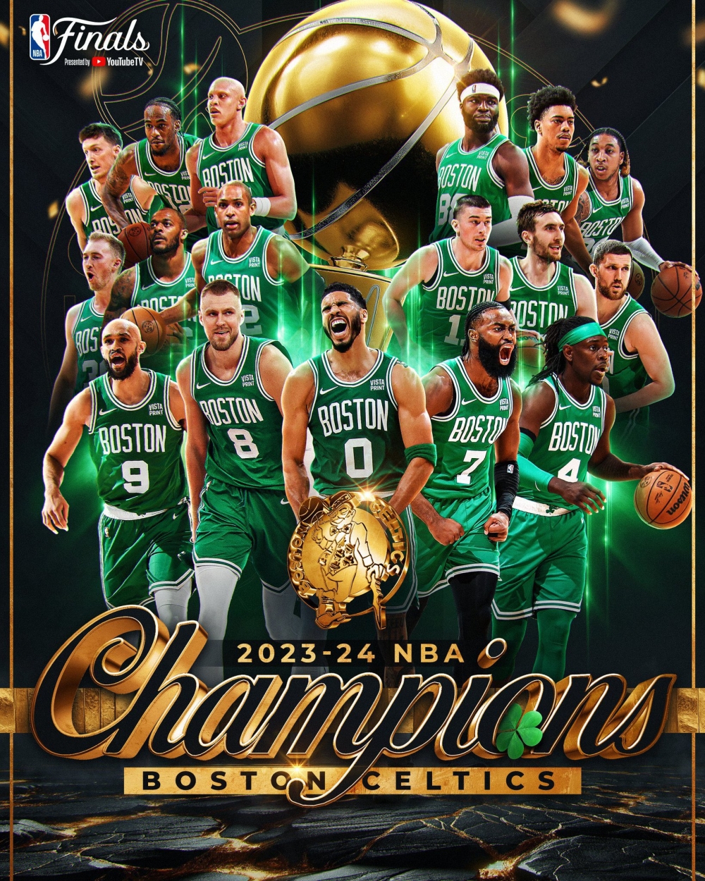 The Boston Celtics won their No 18 championship after 106-88 Game 5 win over the Dallas Mavericks on Monday night-courtesy 