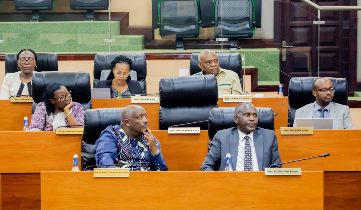 Senators during a plenary sitting of the Senate held in March 2024 (photo from the Parliament of Rwanda)