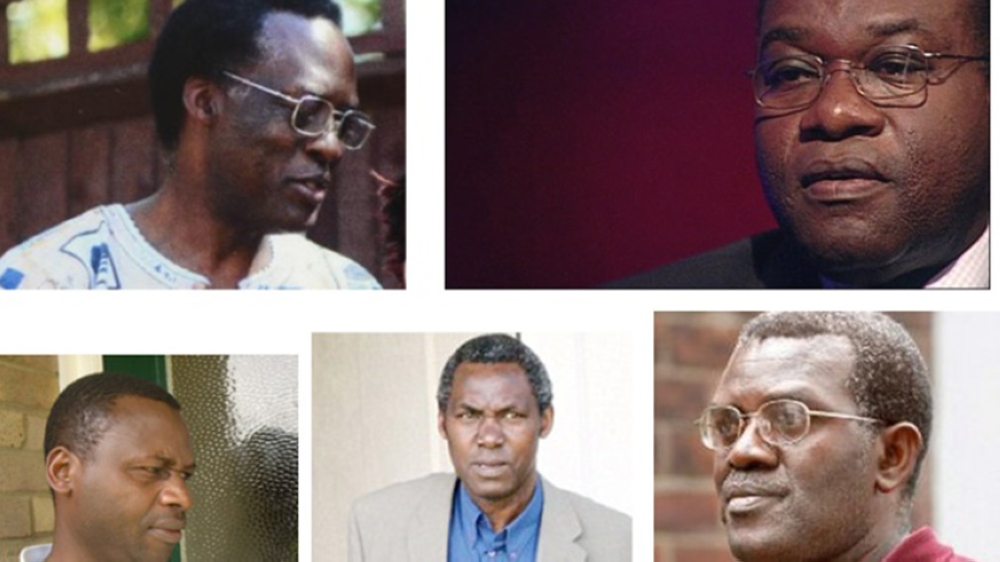 (Top L-R, Clockwise): Celestin Mutabaruka, Dr Vincent Bajinya, Emmanuel Nteziryayo, Celestin Ugirashebuja, Charles Munyaneza are Genocide fugitives who live in the UK. The UK is one of the few countries that have 30 years later refused to either try or extradite genocide fugitives on their
territory. Photo: Courtesy.