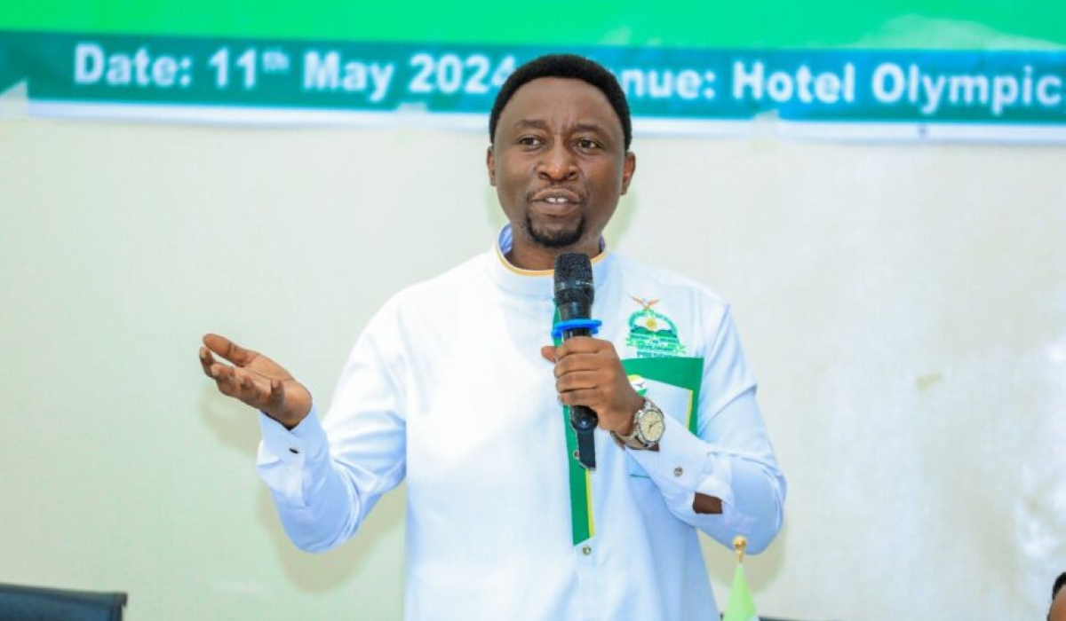 Frank Habineza of the Democratic Green Party will begin his campaign in Bweramvura Cell, Jabana Sector, Gasabo District on Saturday afternoon. Courtesy