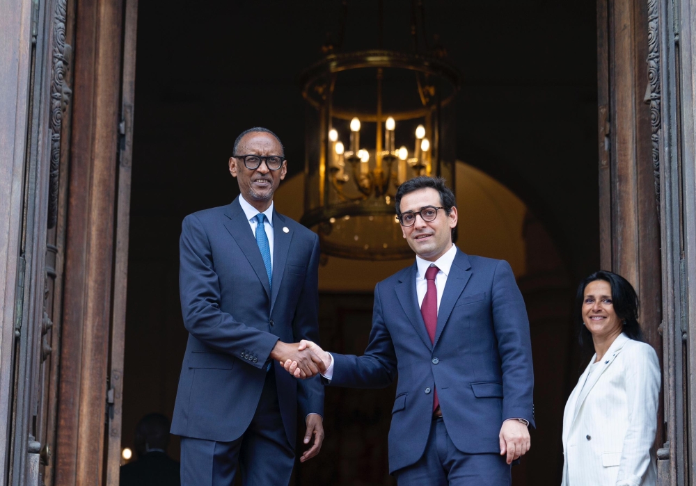 President Kagame arrives  in France for participating at the opening session of the Global Forum for Vaccine Sovereignty and Innovation, on Thursday, June 20. Village Urugwiro