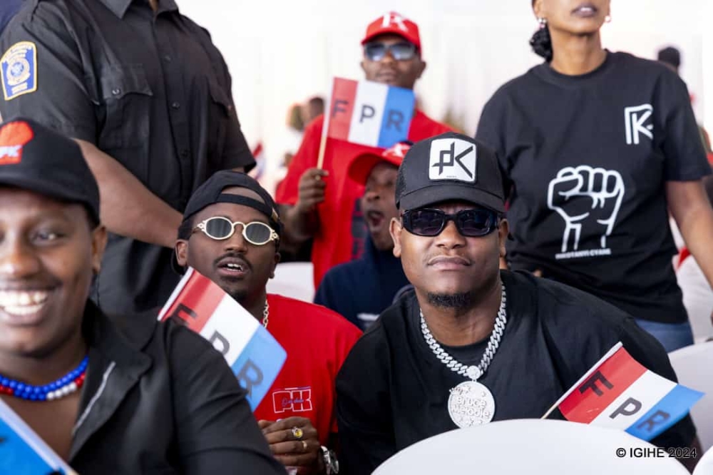 Bruce Melodie was among the performers during the opening day RPF-Inkotanyi and its flgbearer Paul Kagame&#039;s parliamentary and presidentail campaign-Photo IGIHE