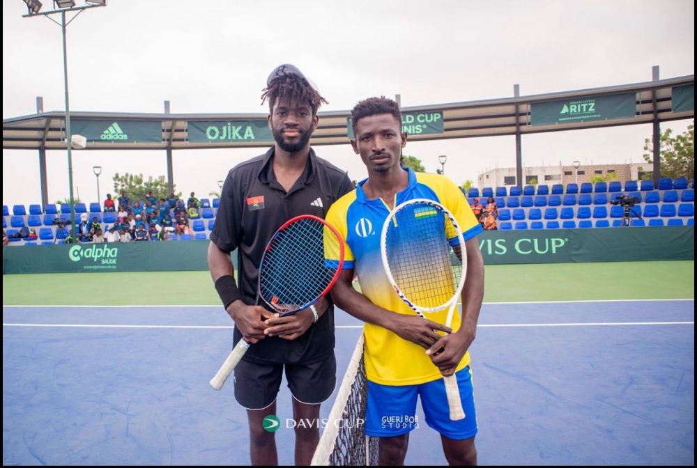 Rwanda&#039;s Ernest Habiyambere before his tie against Angola&#039;s Andre Fernando on Saturday, June 22. He won the tie   6-3, 6-4 but the hosts fought back to win the match 2-1, a result that send Rwanda in Davis Cup Africa Group V-courtesy